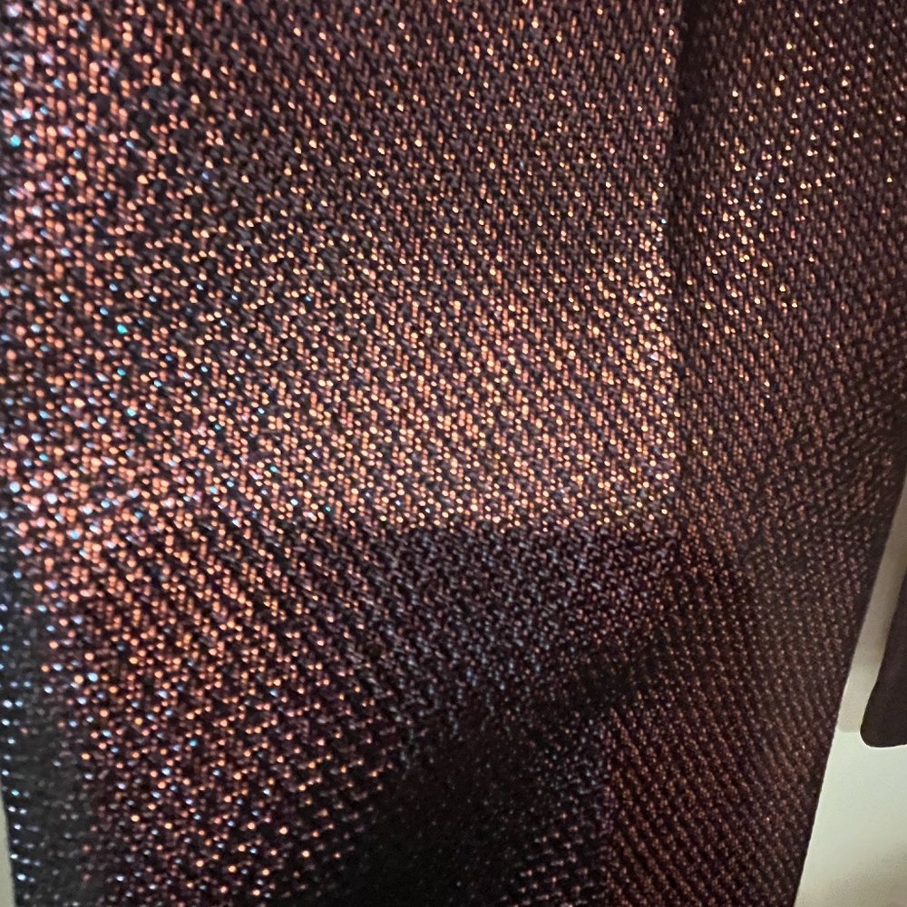 Veronica Beard Metallic Lago Pintuck Trousers Size 10 - Picture 9 of 9